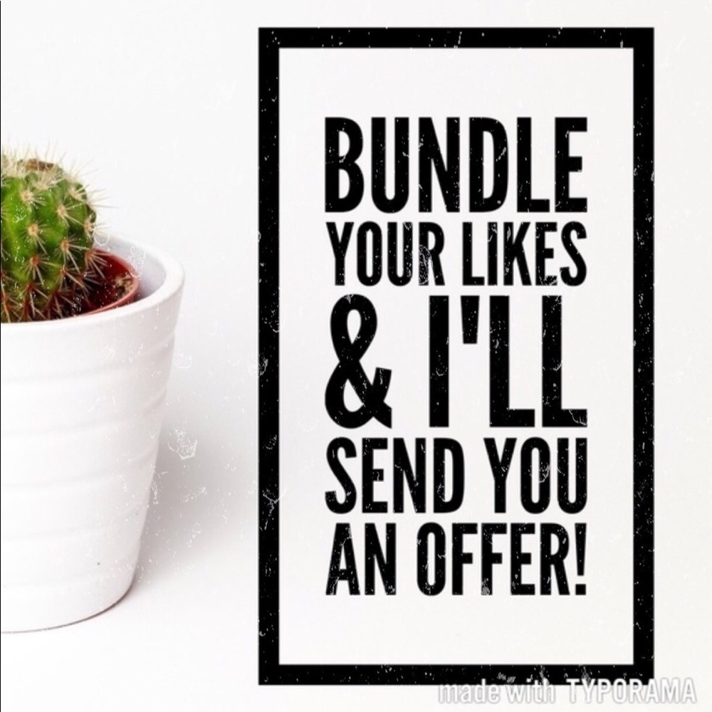 Send Offers & Bundle Likes! SHARE & LIKE this post